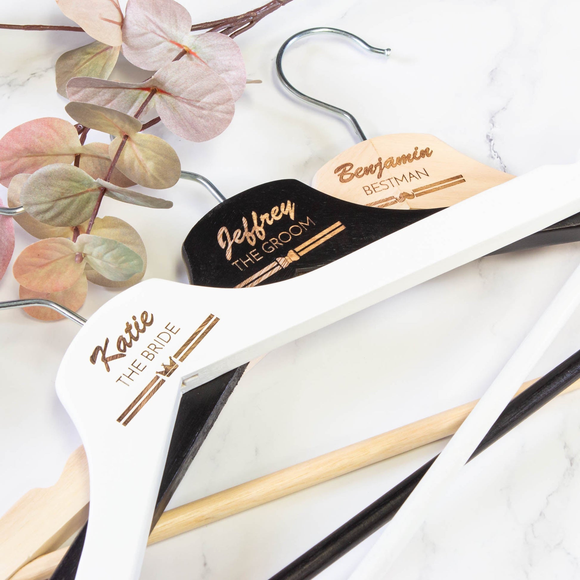 Personalised Coat Hanger, Bridesmaid Dress Hanger, Wedding Dress Hanger - Personalised - Younique Gifts Melbourne
