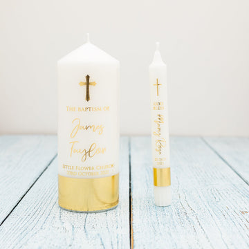 Personalised Elegant Gold Foil Christening Design [C] - Younique Gifts