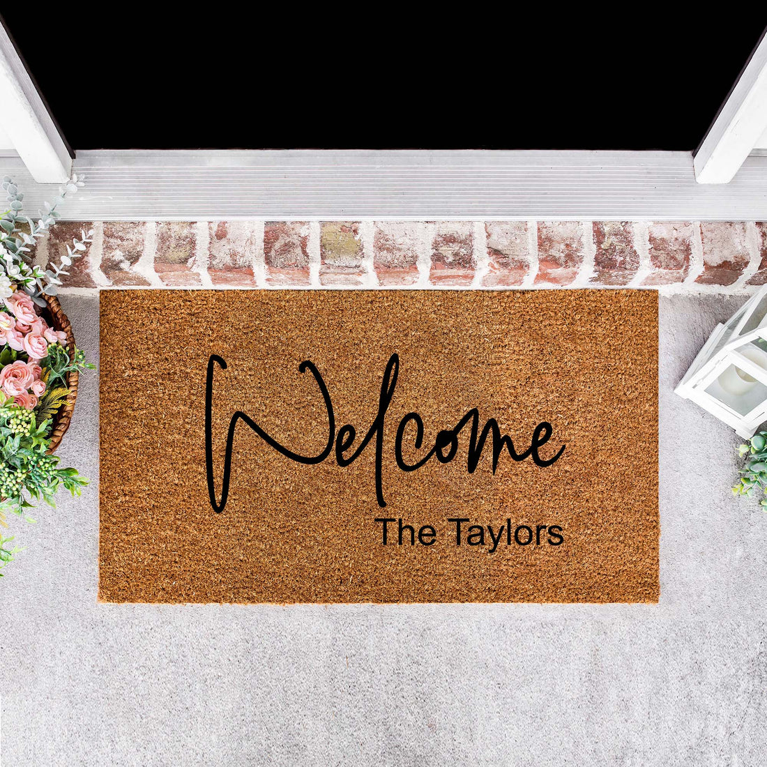 Personalised Family Name and Welcome Doormat - Personalised - Younique Gifts Melbourne