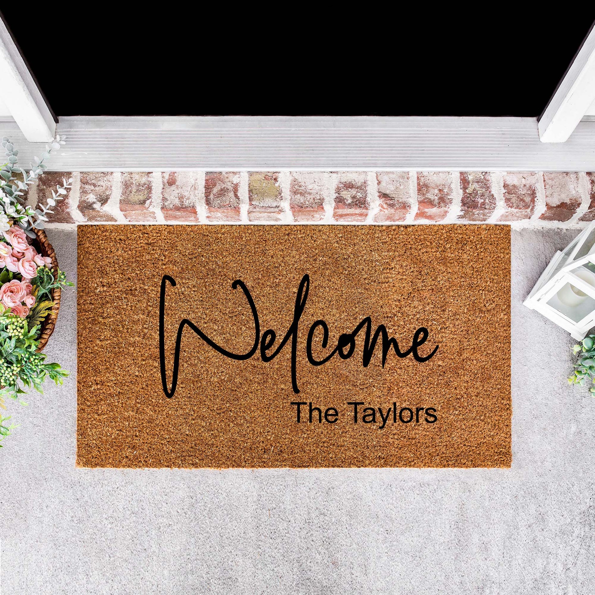 Personalised Family Name and Welcome Doormat - Personalised - Younique Gifts Melbourne