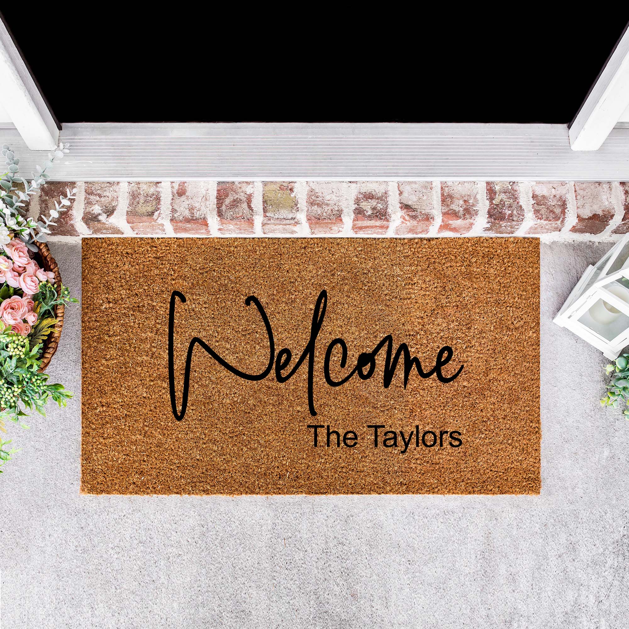Personalised Family Name and Welcome Doormat - Personalised - Younique Gifts Melbourne