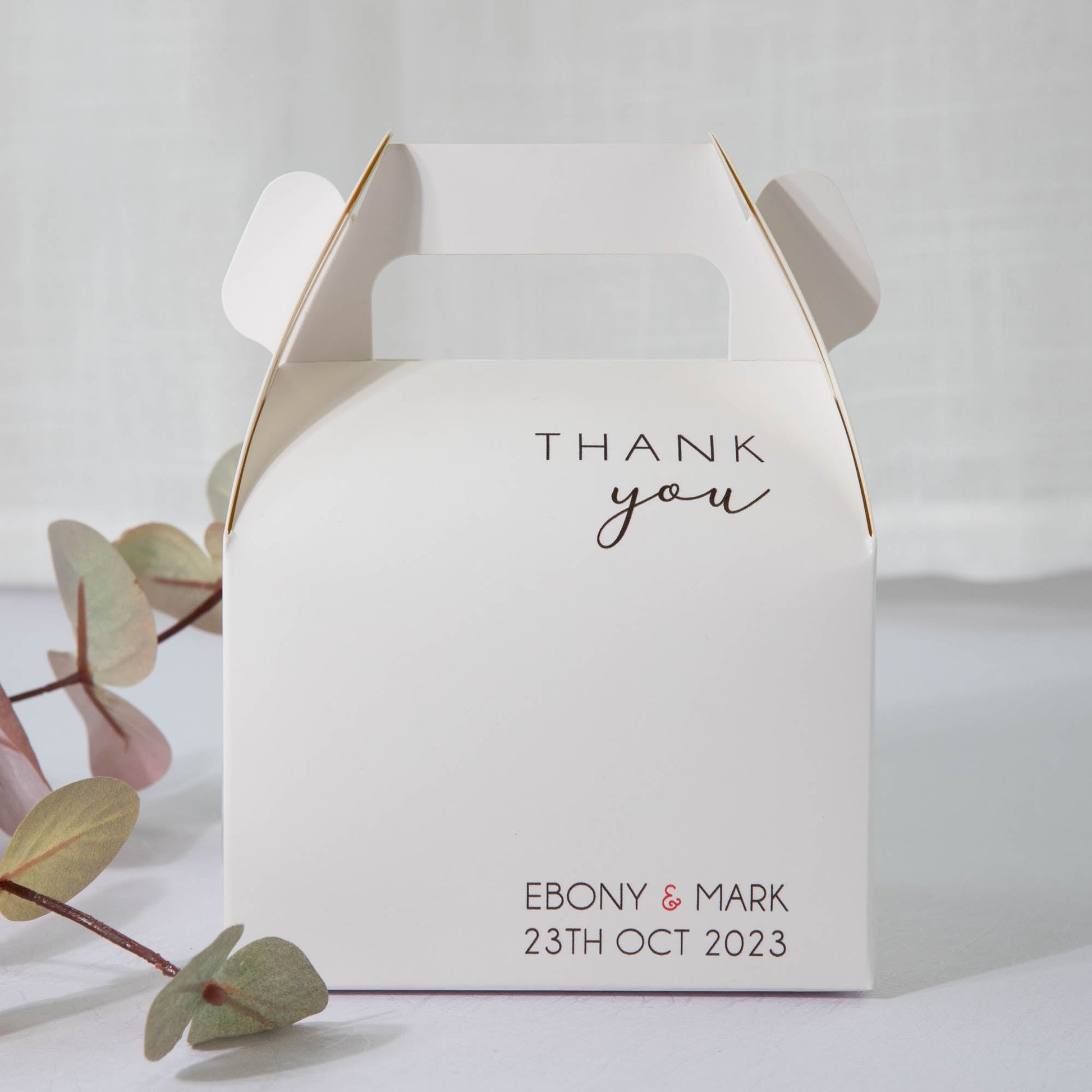 Personalised favour box, wedding cake box for guest gift and corporate event guests with customised favour boxes - Personalised cake box - Younique Gifts Melbourne