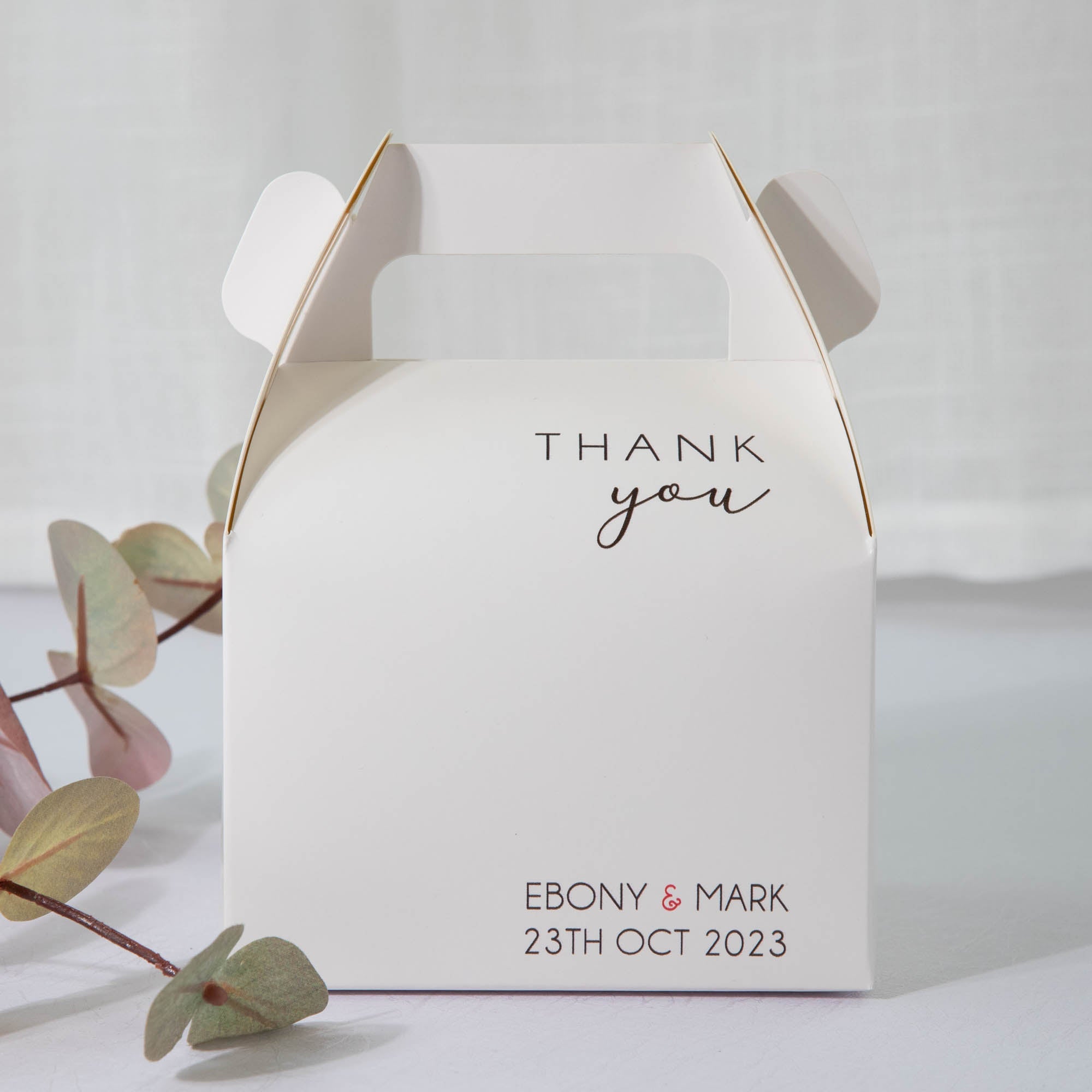 Personalised favour box, wedding cake box for guest gift and corporate event guests with customised favour boxes - Personalised cake box - Younique Gifts Melbourne