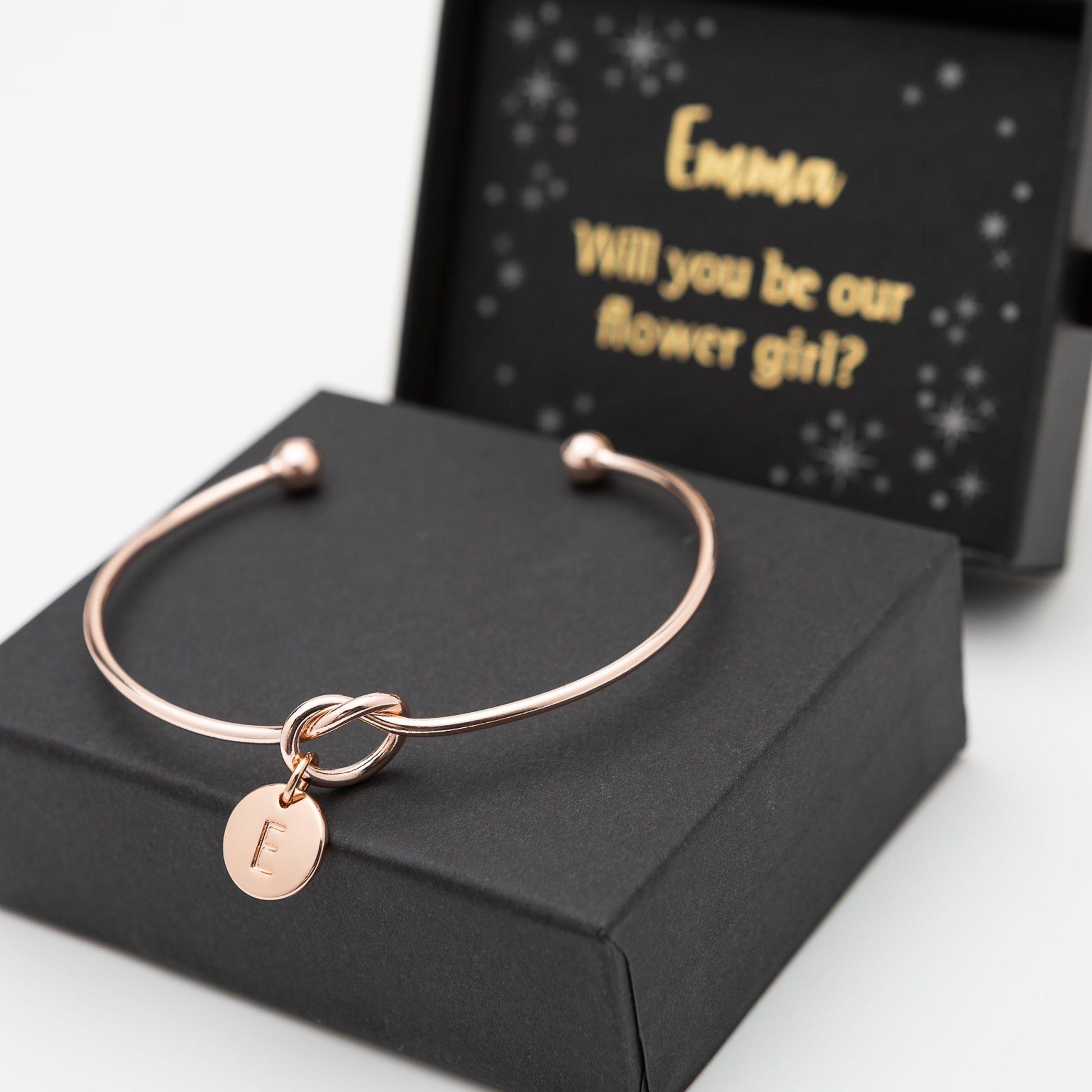 Personalised Initial Bracelet, Bridesmaid Proposal Gift - Personalised Bracelet - Younique Gifts Melbourne