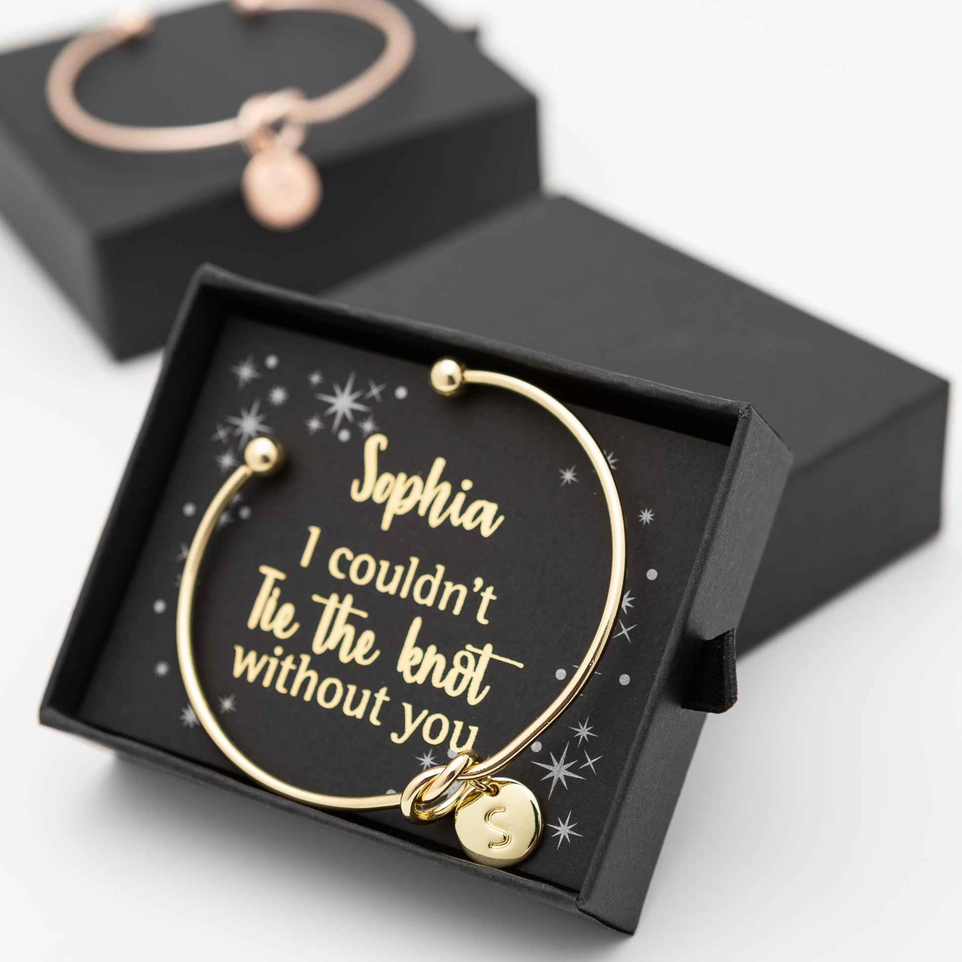 Personalised Initial Bracelet, Bridesmaid Proposal Gift - Personalised Bracelet - Younique Gifts Melbourne