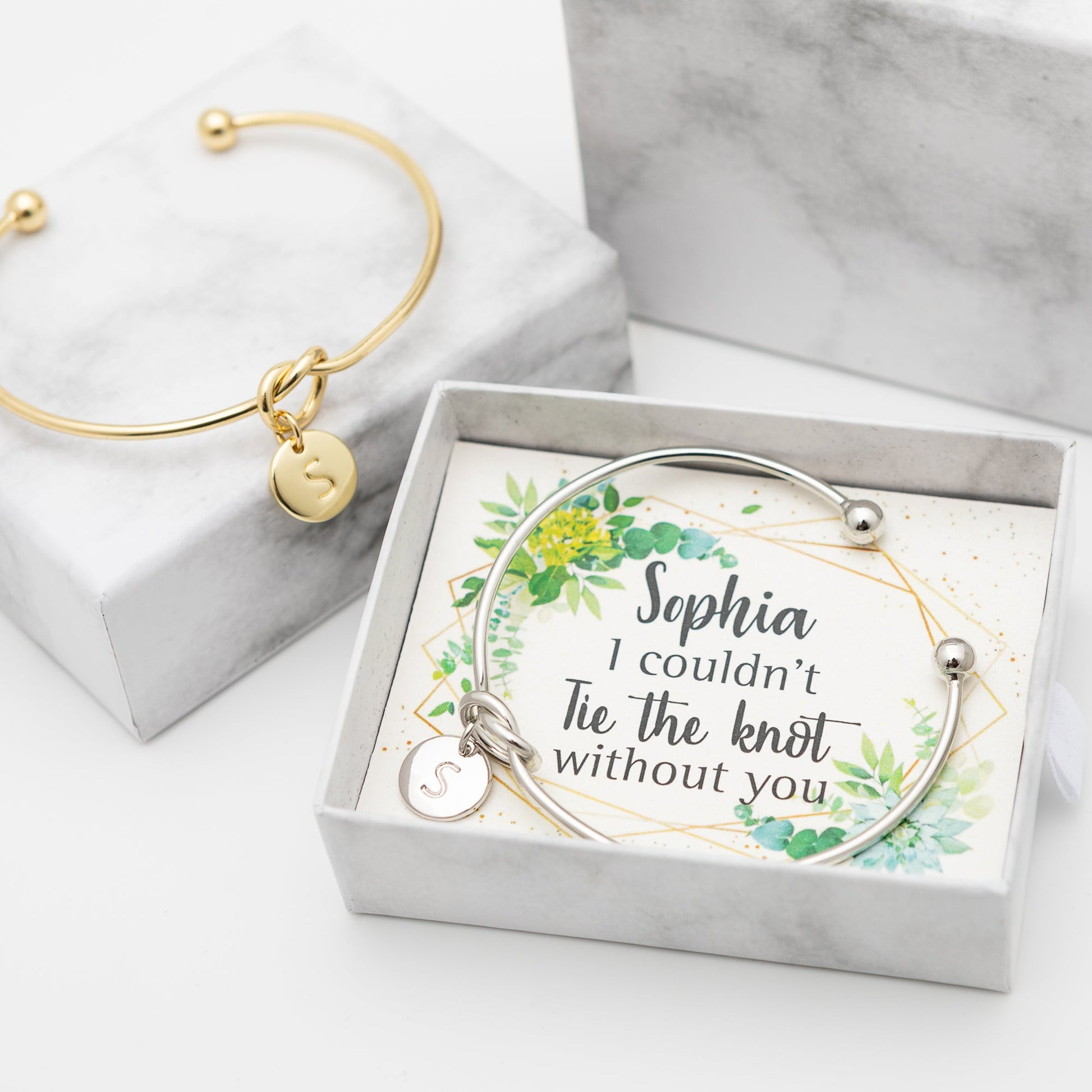 Personalised Initial Bracelet, Bridesmaid Proposal Gift - Personalised Bracelet - Younique Gifts Melbourne