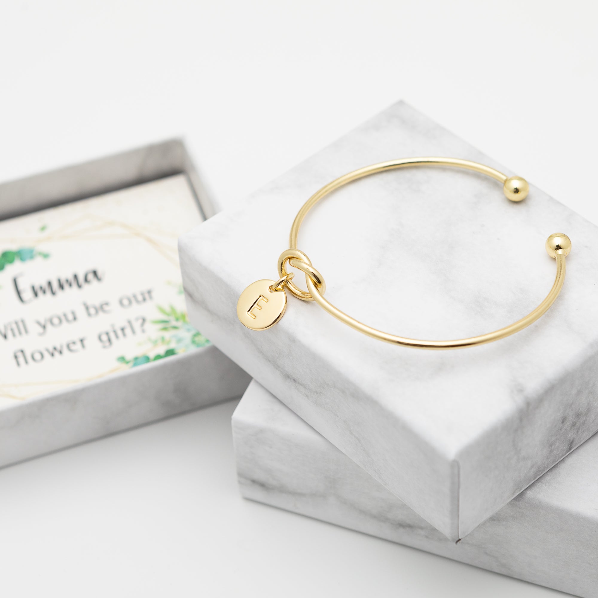 Personalised Initial Bracelet, Bridesmaid Proposal Gift - Personalised Bracelet - Younique Gifts Melbourne