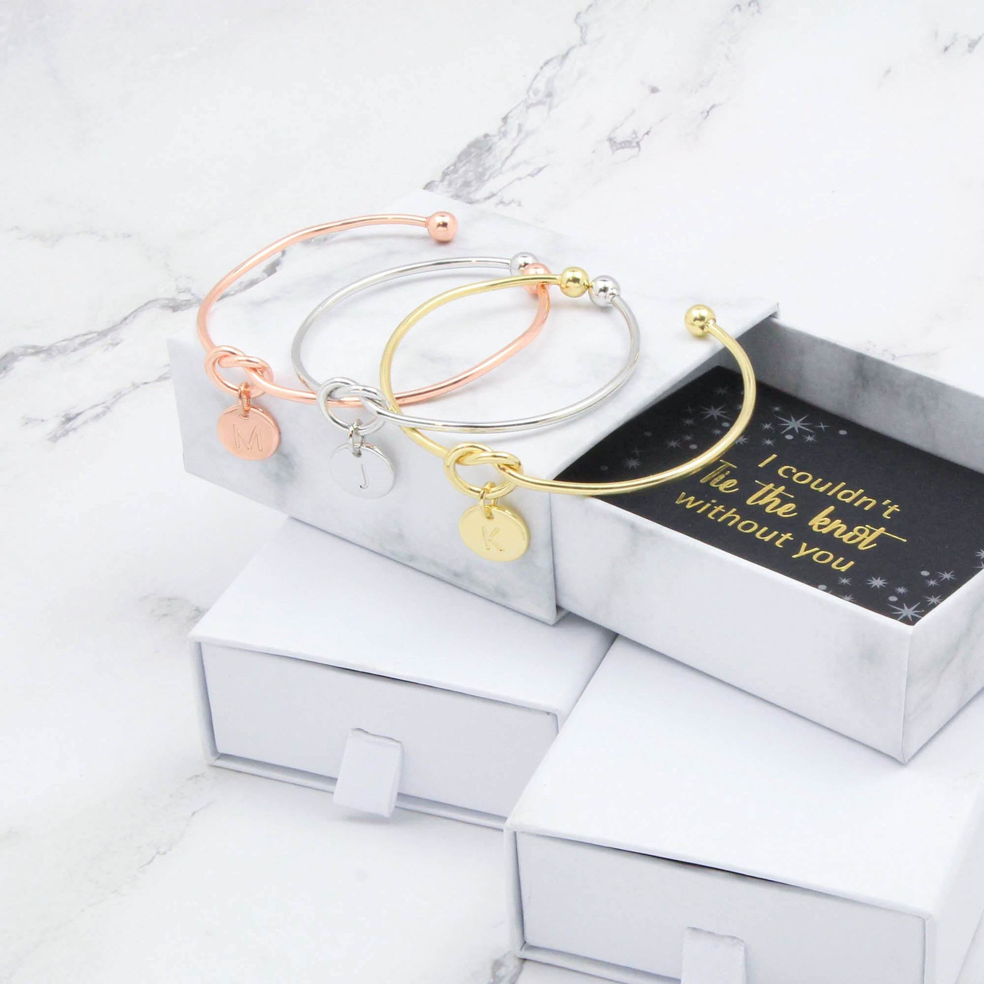 Personalised Initial Bracelet, Bridesmaid Proposal Gift - Personalised Bracelet - Younique Gifts Melbourne