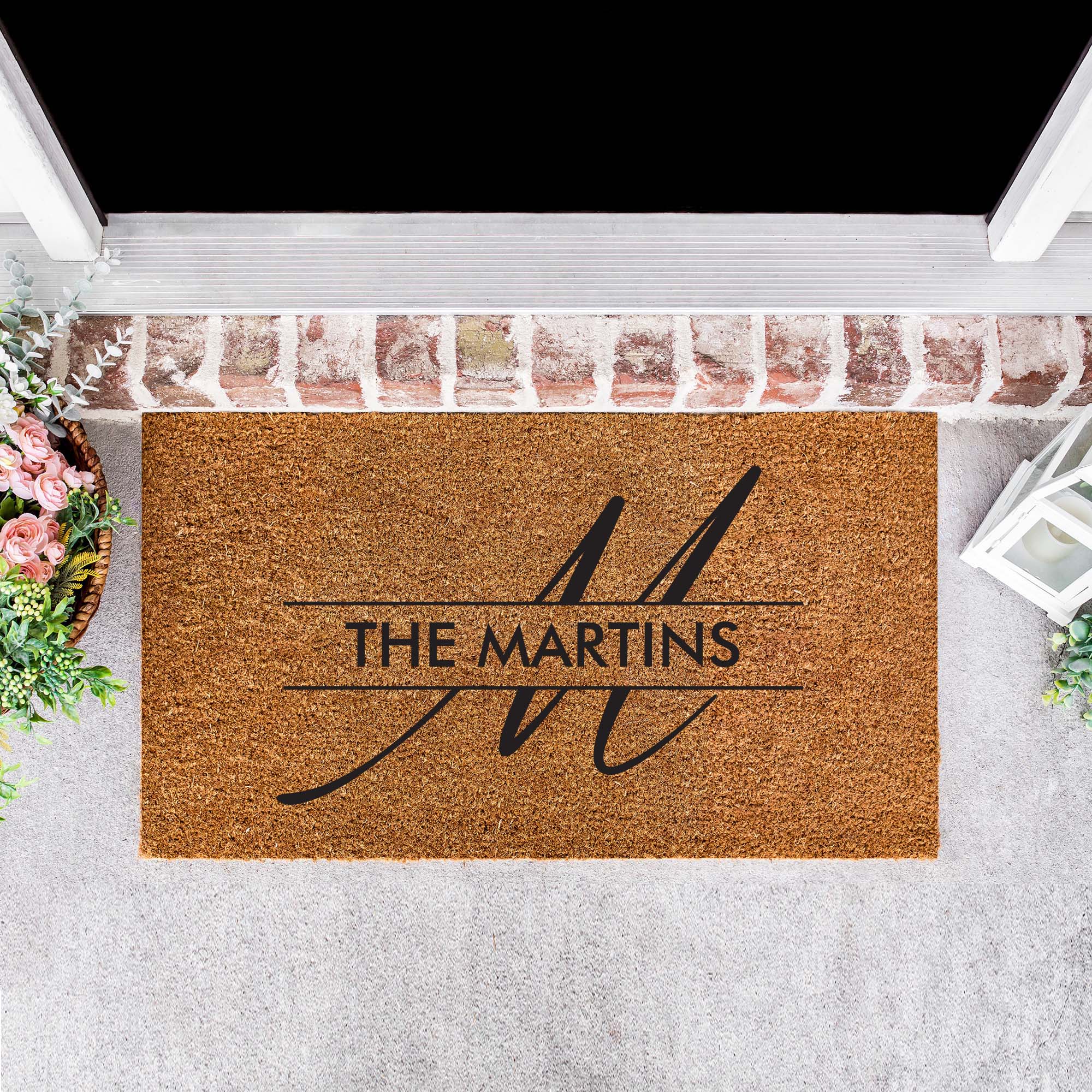 Personalised Initial Doormat - Monogram, Initial - Personalised - Younique Gifts Melbourne