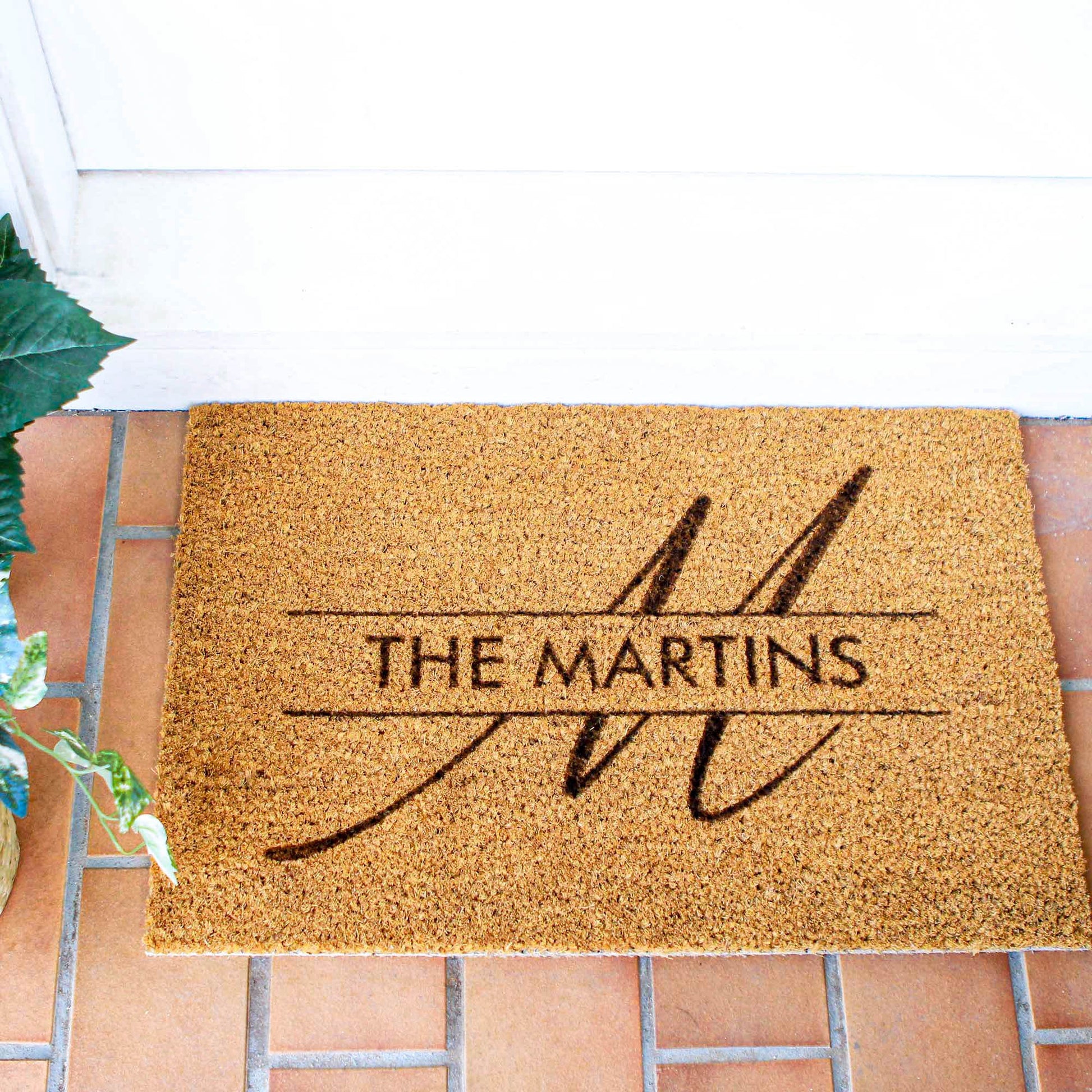 Personalised Initial Doormat - Monogram, Initial - Personalised - Younique Gifts Melbourne