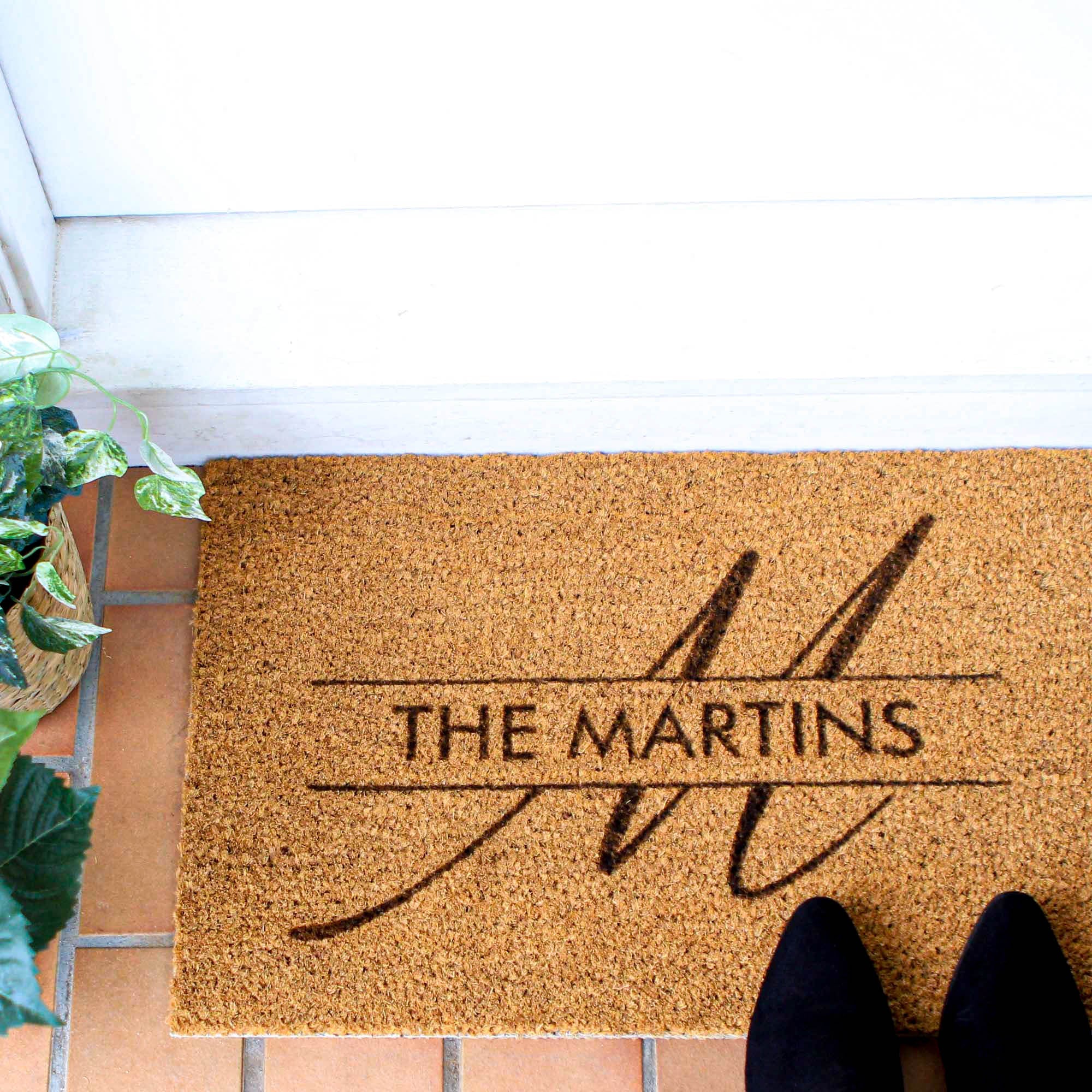 Personalised Initial Doormat - Monogram, Initial - Personalised - Younique Gifts Melbourne