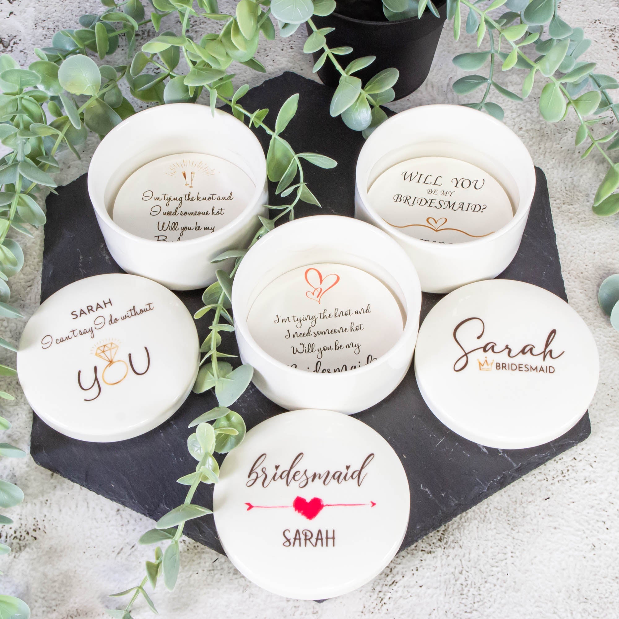 Personalised Round Keepsake box - Bridesmaid and Maid of honour Gift, Wedding Gift, Birthday gift Custom Jewellery box - Personalised Jewellery Box - Younique Gifts Melbourne