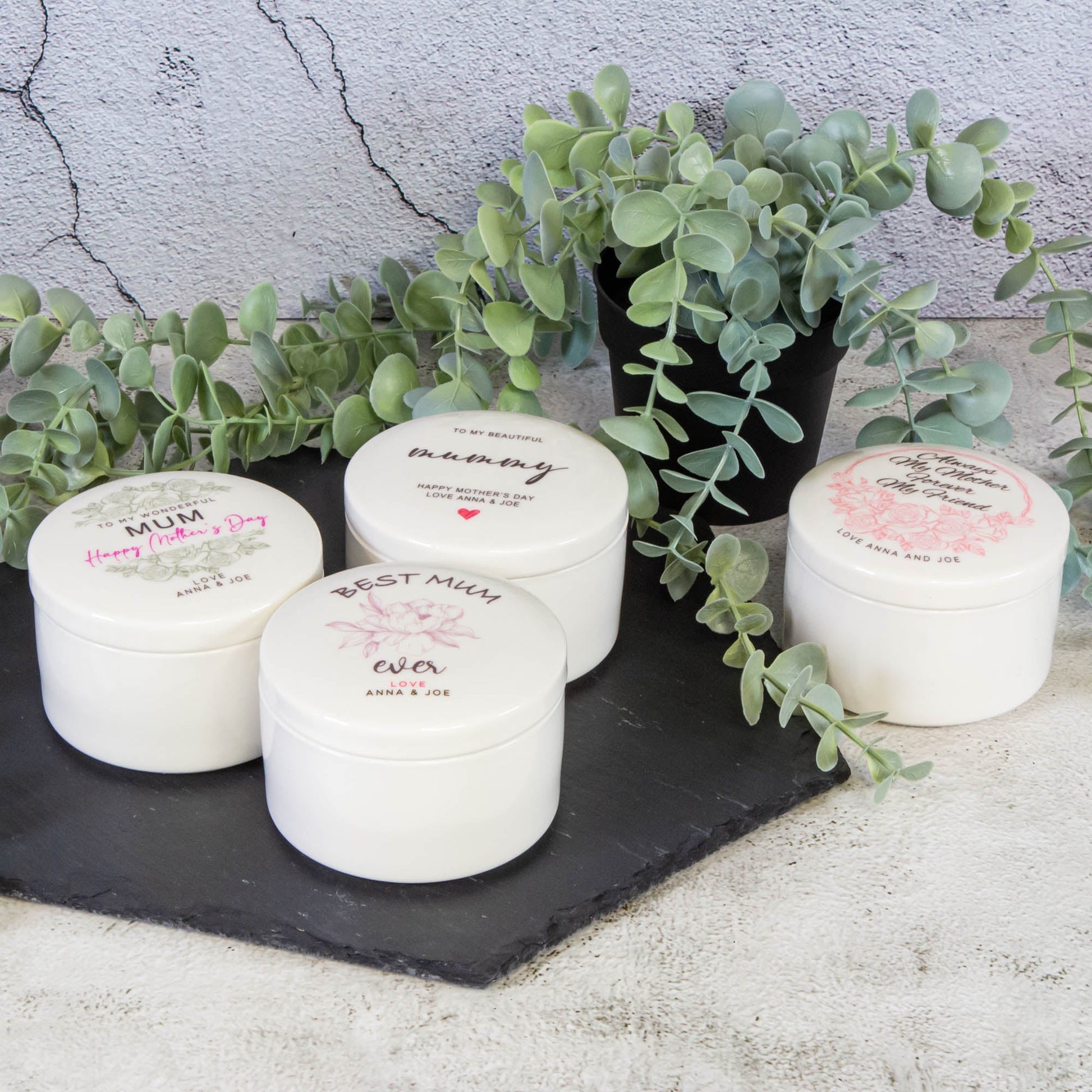 Personalised Round Keepsake box - Mother's day, Mom's birthday gift idea Custom Jewellery box - Personalised Jewellery Box - Younique Gifts Melbourne