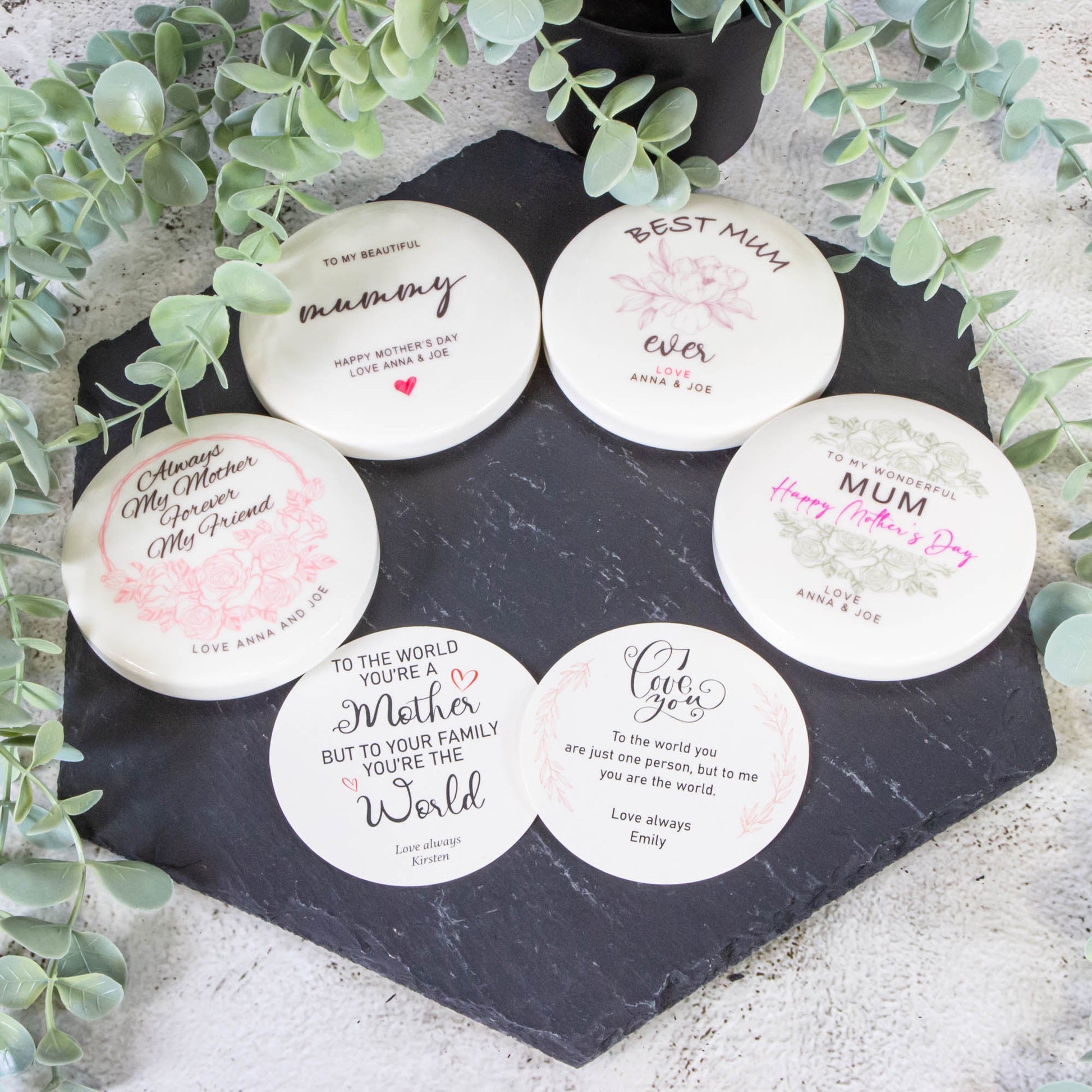 Personalised Round Keepsake box - Mother's day, Mom's birthday gift idea Custom Jewellery box - Personalised Jewellery Box - Younique Gifts Melbourne