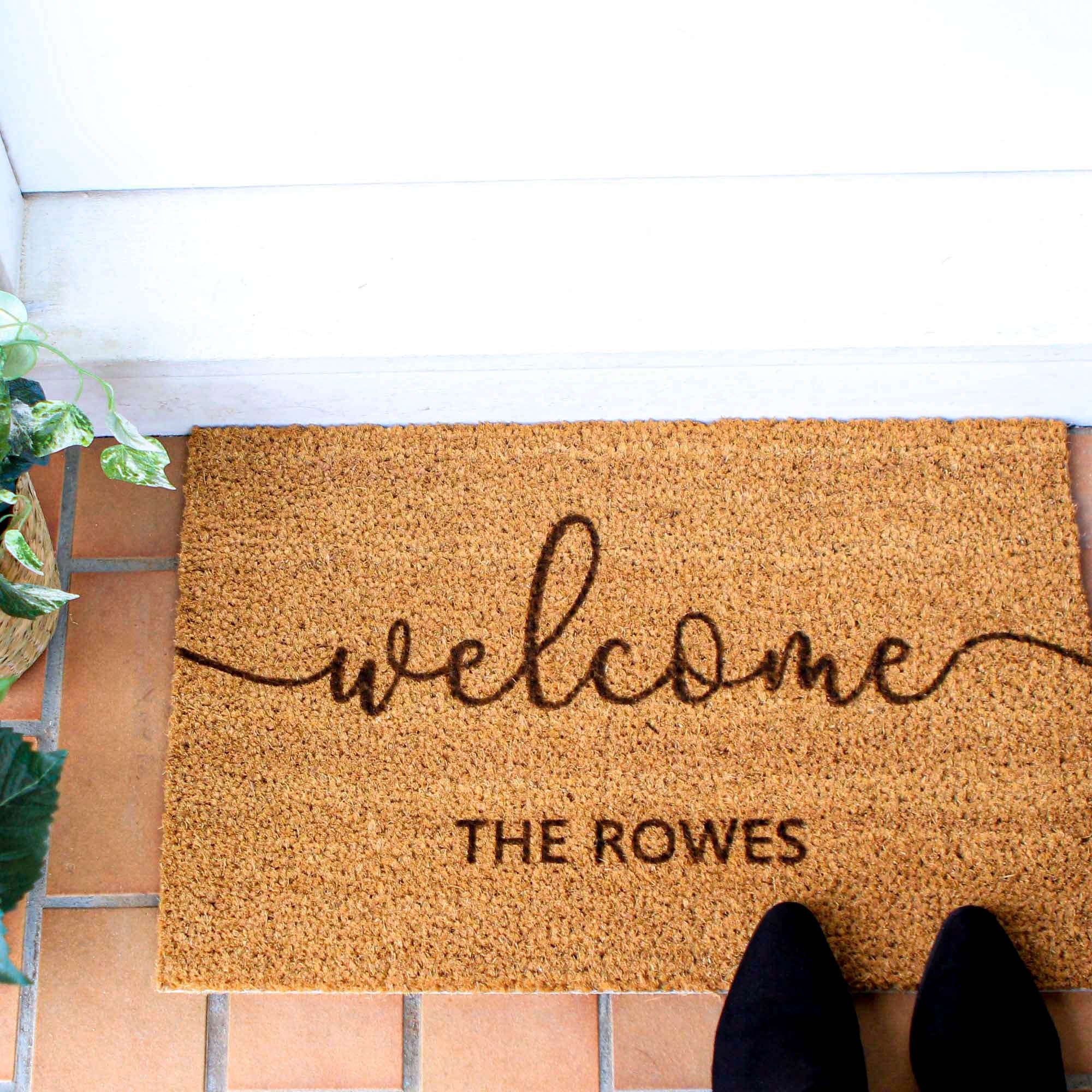 Personalised Welcome Family Name Doormat, Housewarming Gift - Personalised - Younique Gifts Melbourne