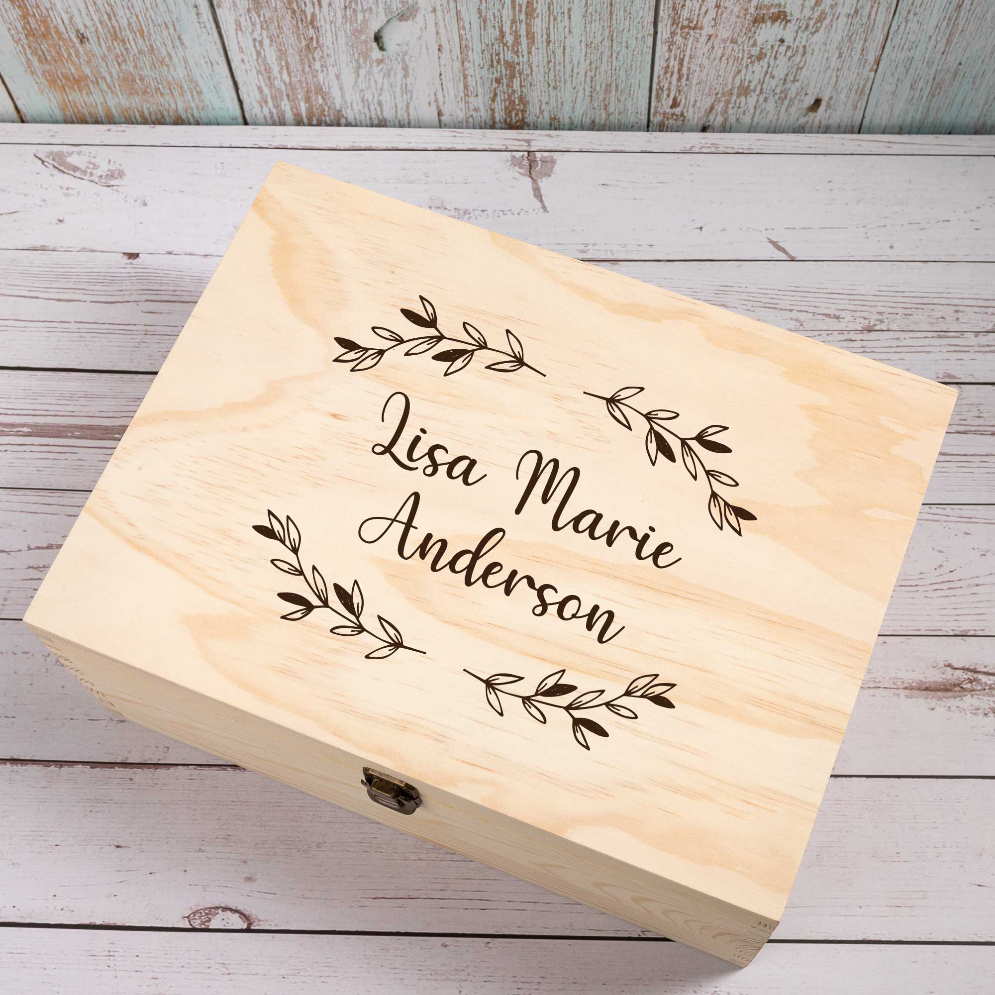 Personalised Wooden Keepsake box, New Baby Mom Gift - Personalised Keepsake Box - Younique Gifts Melbourne