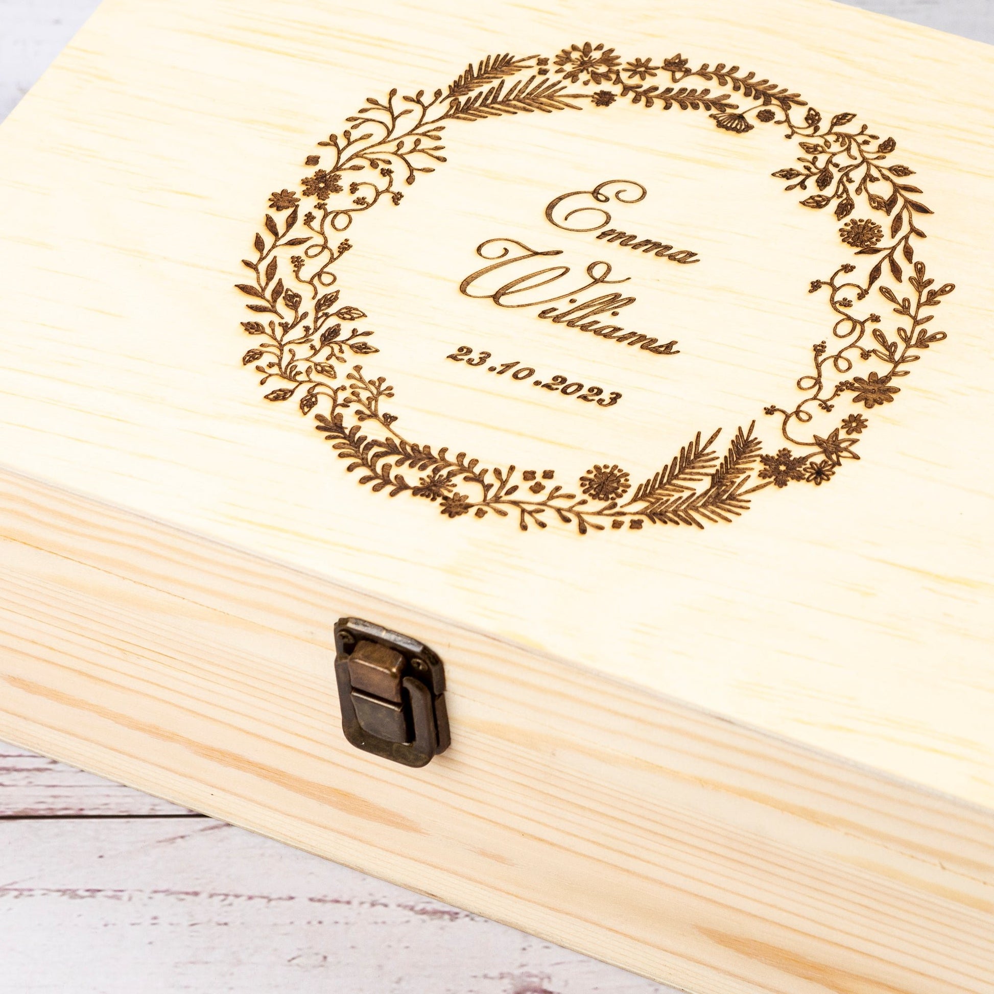 Personalised Wooden Keepsake box, New Baby Mom Gift - Personalised Keepsake Box - Younique Gifts Melbourne
