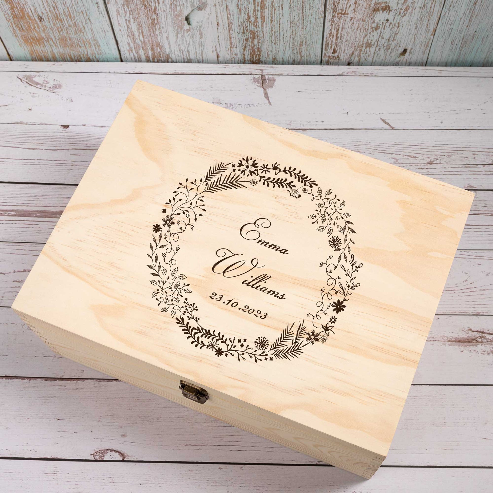 Personalised Wooden Keepsake box, New Baby Mom Gift - Personalised Keepsake Box - Younique Gifts Melbourne