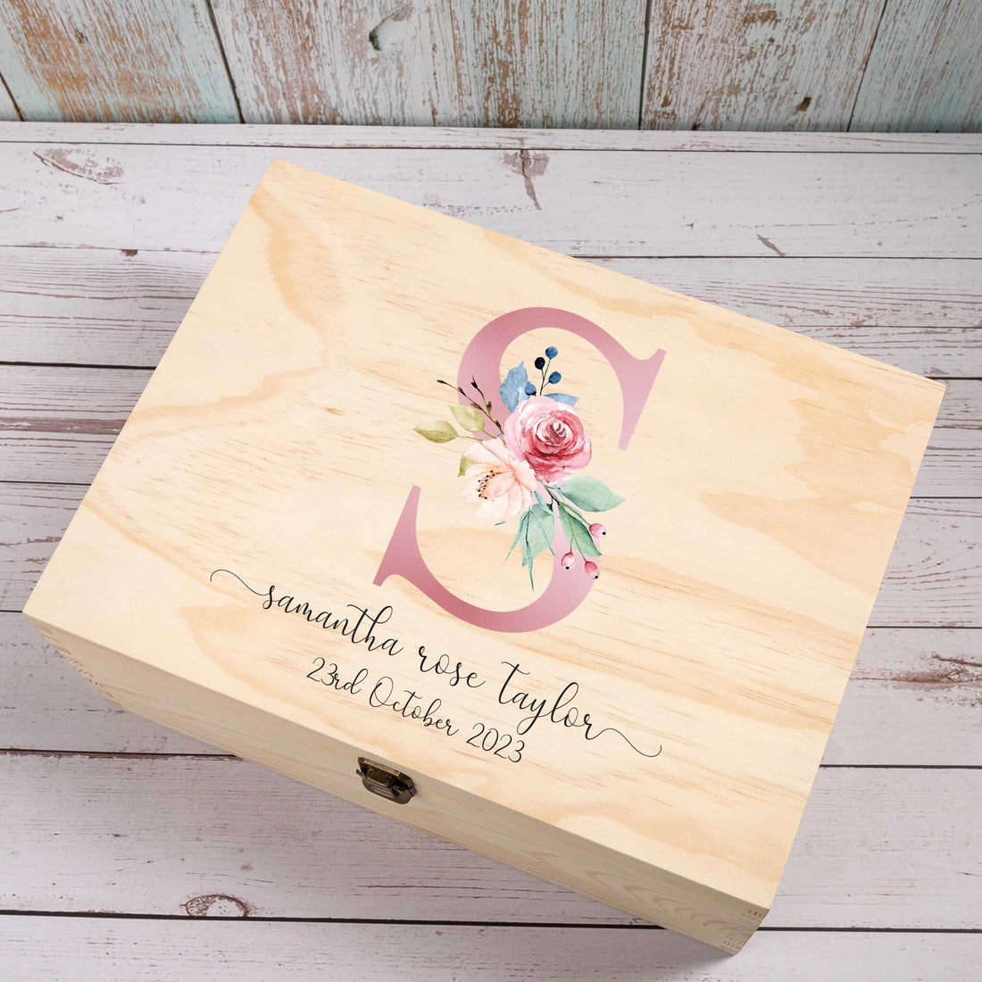 Personalised Wooden Keepsake box, New born Baby & Mom Gift - Personalised Keepsake Box - Younique Gifts Melbourne
