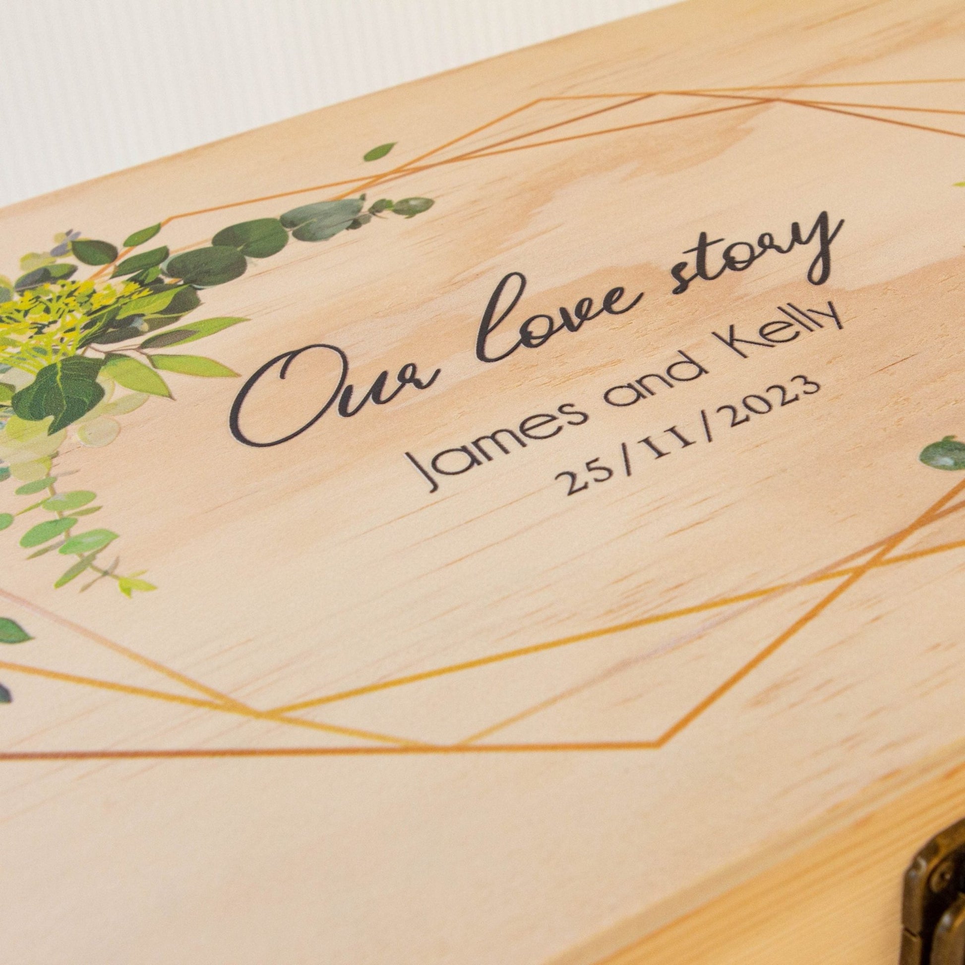 Personalised Wooden Keepsake box, Newly Wedding Couple Gift - Personalised Keepsake Box - Younique Gifts Melbourne