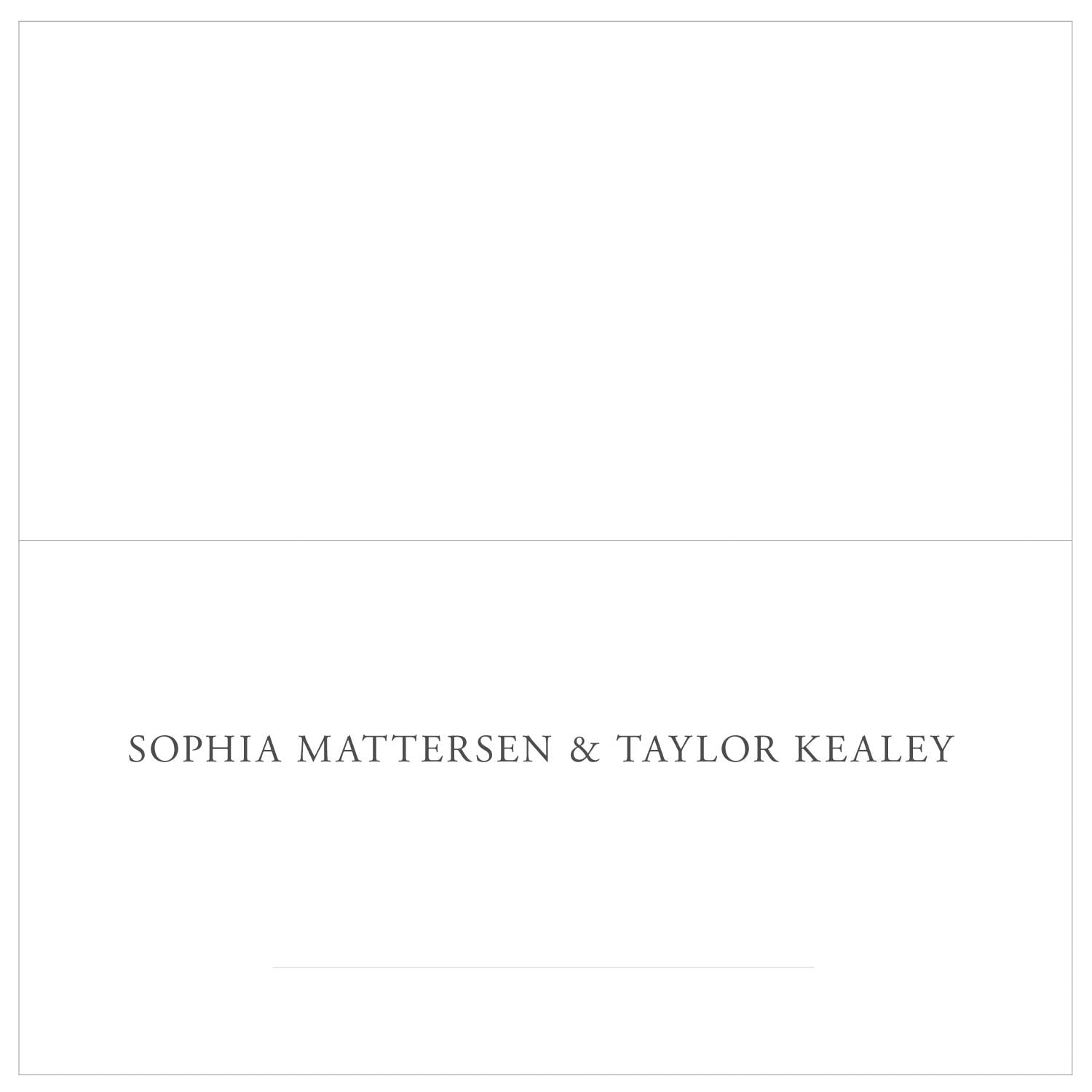 Place Card - Accessory card of Wedding Invitations - Personalised - Younique Gifts Melbourne