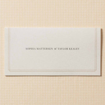 Place Card - Accessory card of Wedding Invitations - Personalised - Younique Gifts Melbourne