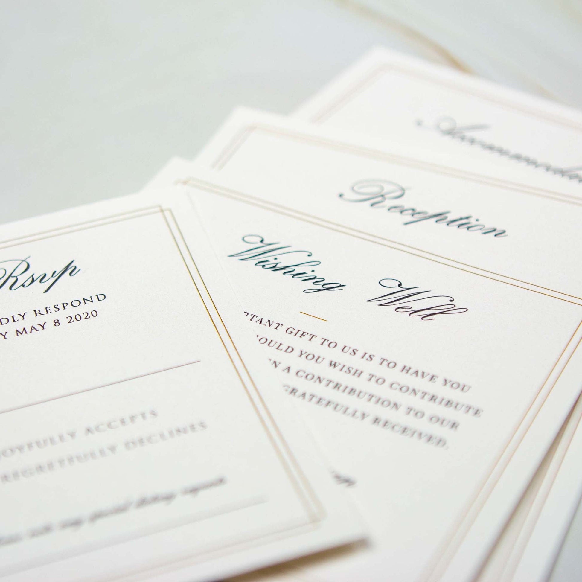 RSVP Cards: Effortlessly Confirm Guest Attendance & Receive Replies for Your Special Event - Personalised - Younique Gifts Melbourne