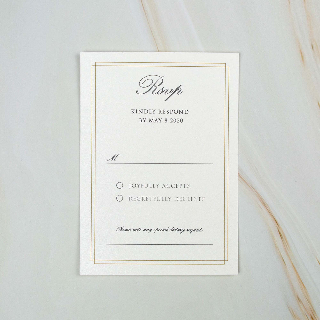 RSVP Cards: Effortlessly Confirm Guest Attendance & Receive Replies for Your Special Event - Personalised - Younique Gifts Melbourne