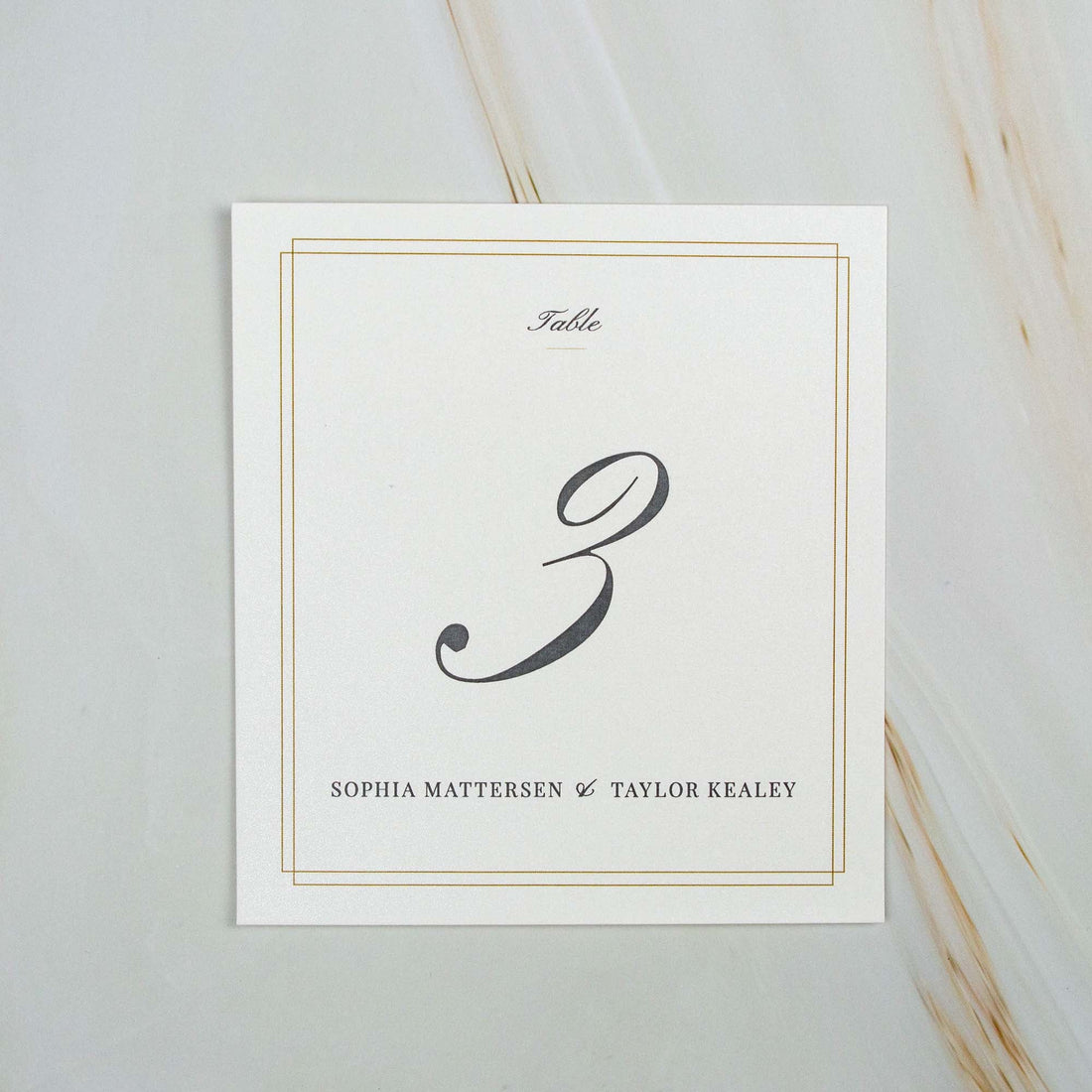 Square Table Cards 143x143mm - Premium Quality - Personalised - Younique Gifts Melbourne