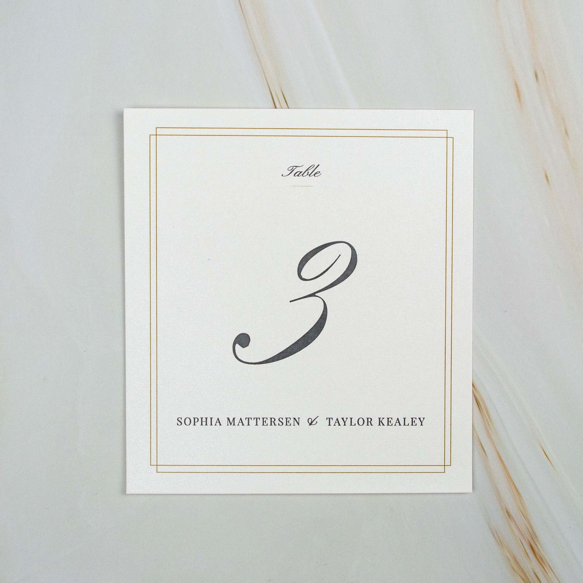 Square Table Cards 143x143mm - Premium Quality - Personalised - Younique Gifts Melbourne