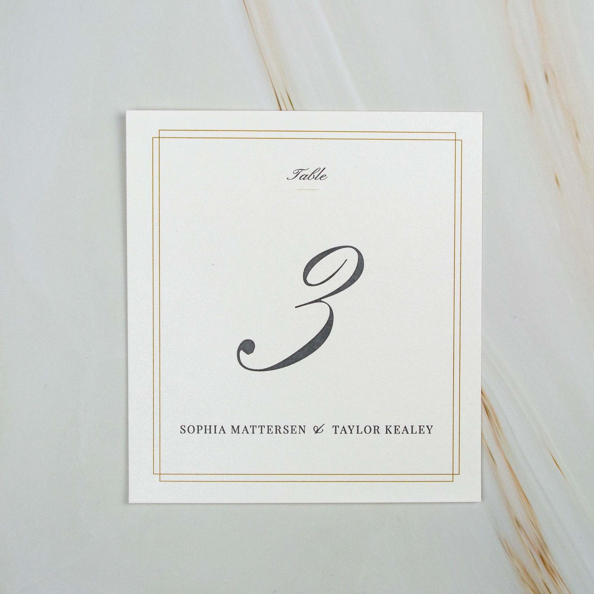 Square Table Cards 143x143mm - Premium Quality - Personalised - Younique Gifts Melbourne