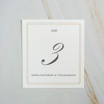 Square Table Cards 143x143mm - Premium Quality - Personalised - Younique Gifts Melbourne