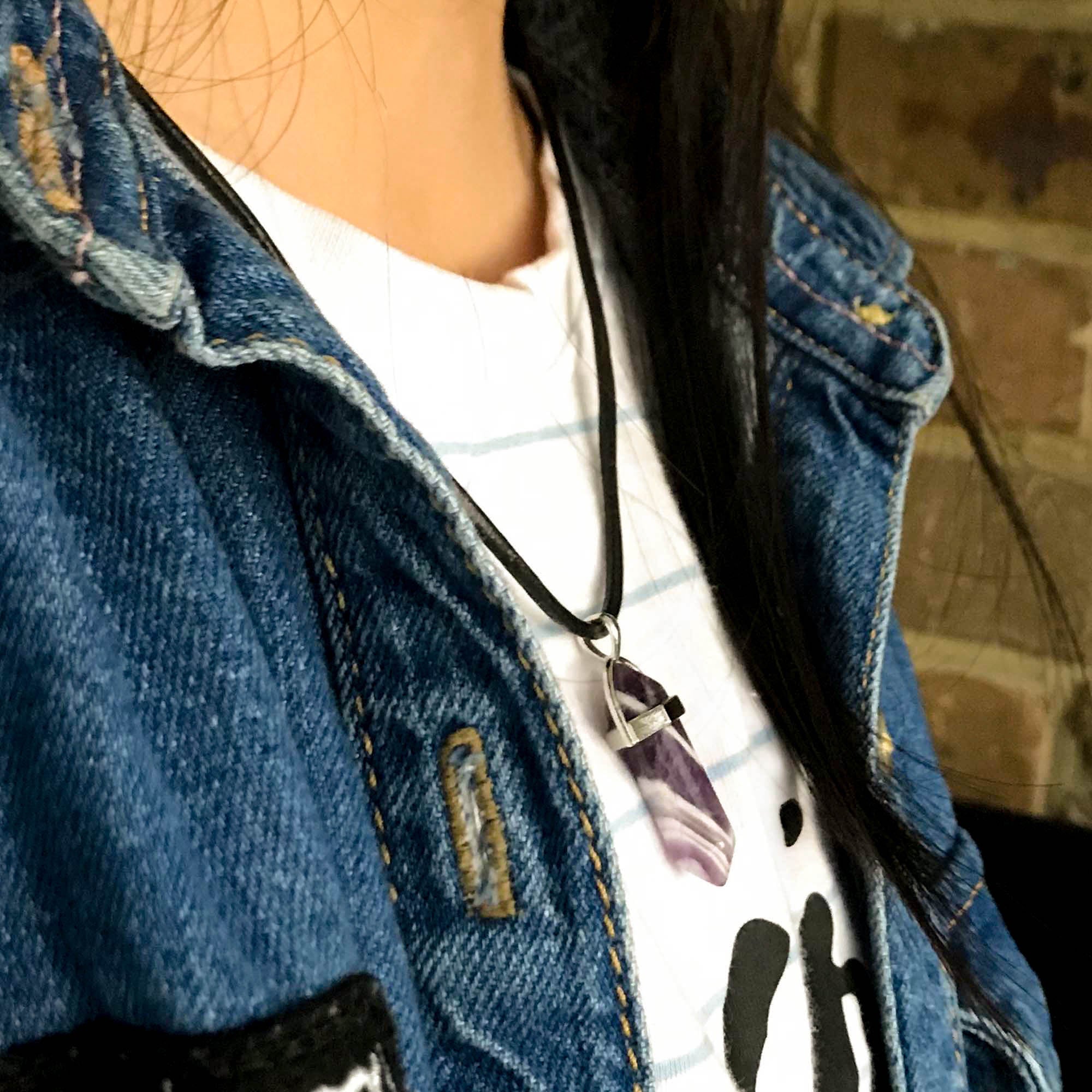 Pendant Necklace, Crystal Pendant Necklace, Healing Stone, Chakra Stone, Gemstone Pendant