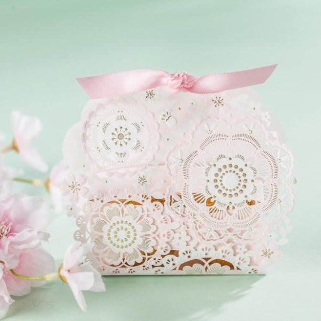 Wedding Favours and Gifts for Guests Laser cut Paper Candy Box, Wedding Decoration - Personalised wedding gift - Younique Gifts Melbourne